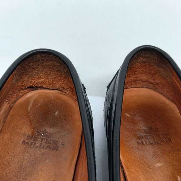 Peter Millar MC00F40 Mens Black Leather Moc Toe Horse Bit Loafers  Size US 8.5 M main image 10